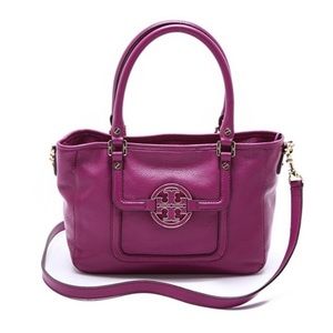 Tory Burch Amanda satchel in tribe violet
